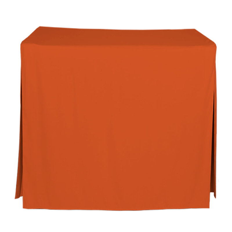 Tablevogue 34-Inch Square Table Cover, Ooh-Orange