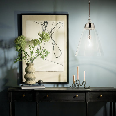 Marsailli 1-Light Medium Pendant with Clear Glass