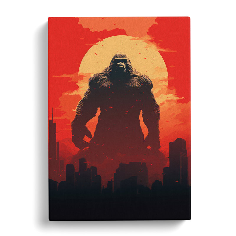 King Kong Minimalism - No Frame Print, 60cm H x 40cm W x 3cm D