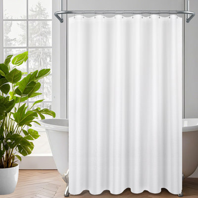 Waffle Weave Shower Curtain