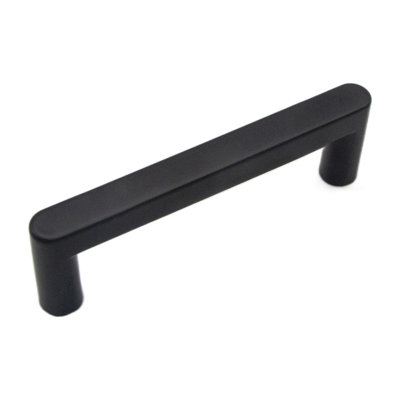Heritage Designs Bristol Handle Pull - 3" Centre to Centre Cabinet Pull Matte Black - Contemporary Hardware for Drawers & Cabinets