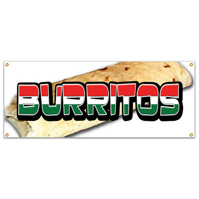 Vinyle 13 oz avec œillets Burritos Banner