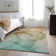 Premium Machine Washable Cerrito AMF508 Teal Rug