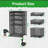 Black Rolling File Cart - 4 Storage Drawers, Hanging File Organizer With Wheels (Under Desk Filing Cabinet, Utility Craft Cart Printer Stand, Patent Pending)
