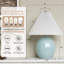 Lampe de table de table de chevet simple en céramique 20,47 po Mandilyn pour chambre / salon avec abat-jour empire en lin-1632237511