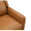 Fauteuil inclinable Mid-Century moderne avec pieds fuselés et tissu en lin-811904083