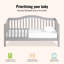 Lit standard en bois massif pour tout-petit par -72874950