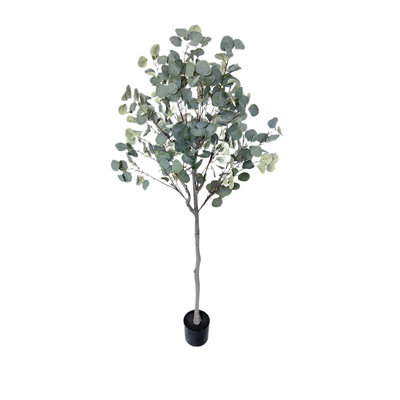 Faux Tree in Plastic / Acrylic Planter