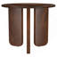 Table de bout ronde brune