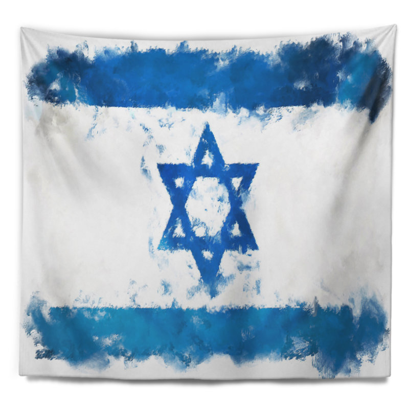 Drapeau de l'Israel, drapeau, illustration, tapisserie, H 32 po x l 39 po