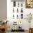 Jalese 74.3" H x 31.7'' W Glass Display Cabinet 5 Tier Curio Cabinet Display Case Dining Cabinet-2051394401