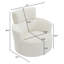 Fauteuil demi-tonneau rembourré et pivotant-1341733565