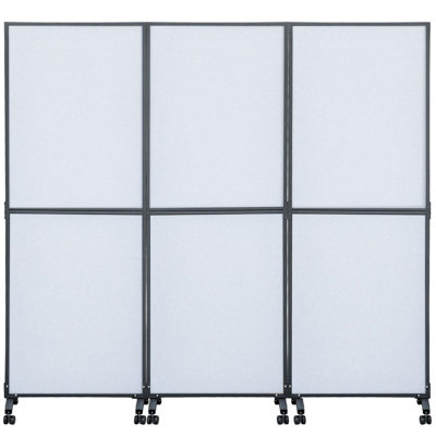 Acoustic Room Divider 72" x 66" Office Partition Panel Office Divider Wall Cool Office Dividers Partition Wall Polyester & 45 Steel Cubicle Wall Reduce Noise and Visual Distractions