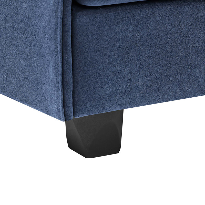 Canapé modulaire en polyester, Bleu très foncé