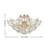 Jody 6-light Brushed Silver-ish Champagne Daisy Flower Crystal Large Size Flush Mount A0B2FFE4AF714AEBBFB5F32CC72E6593