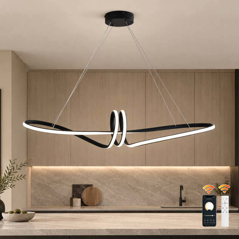 1-Light Dimmable Integrated LED Chandelier