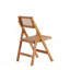 Ensemble de 2 chaises pliantes naturelles