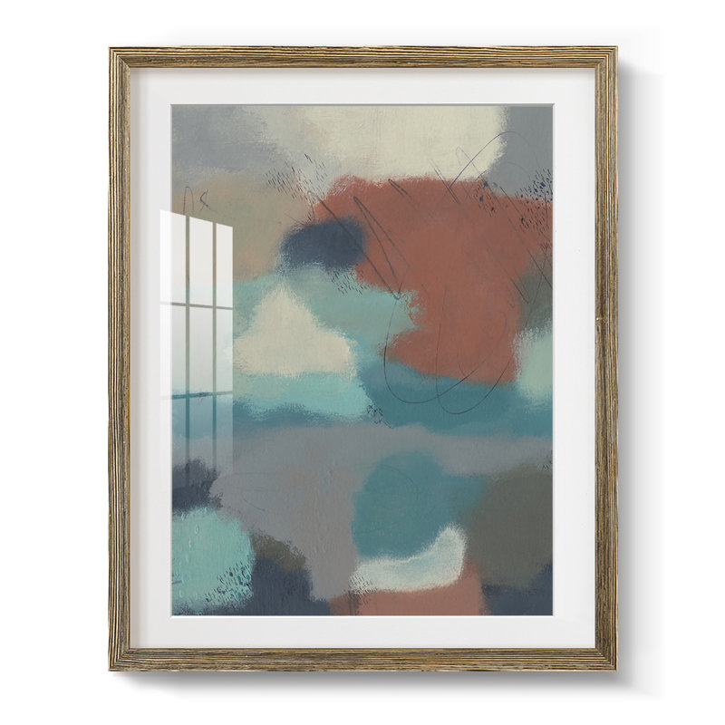 Denica Floating By I - reproduction de cadre photo, H 20 po x l 16 po, Papier avec cadre noyer, Blanc