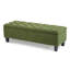 Banc repose-pieds avec rangement, surface bouclée, pieds en bois d'hévéa, capacité de 300 lb-1939631408