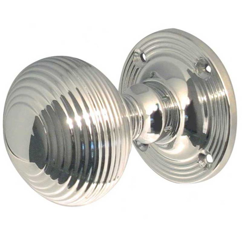 Passage Knobset, Polished Chrome