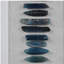 Panneau de décoration murale encadré en agate bleue encadrée