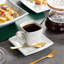 Blance Series, 60-piece Marble Grey Porcelain China Dinnerware Set, Service For 12 