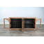  Vitrine en bois Elena avec portes en verre arquées-616429008