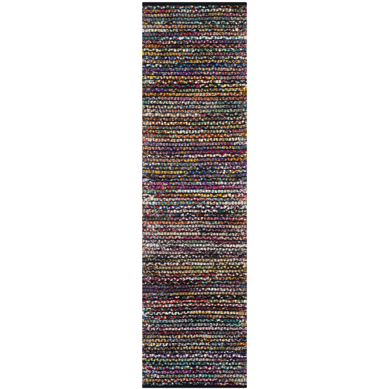 Tapis en coton / jute Abhay, Tapis de couloir 2 pi 3 po x 12 pi