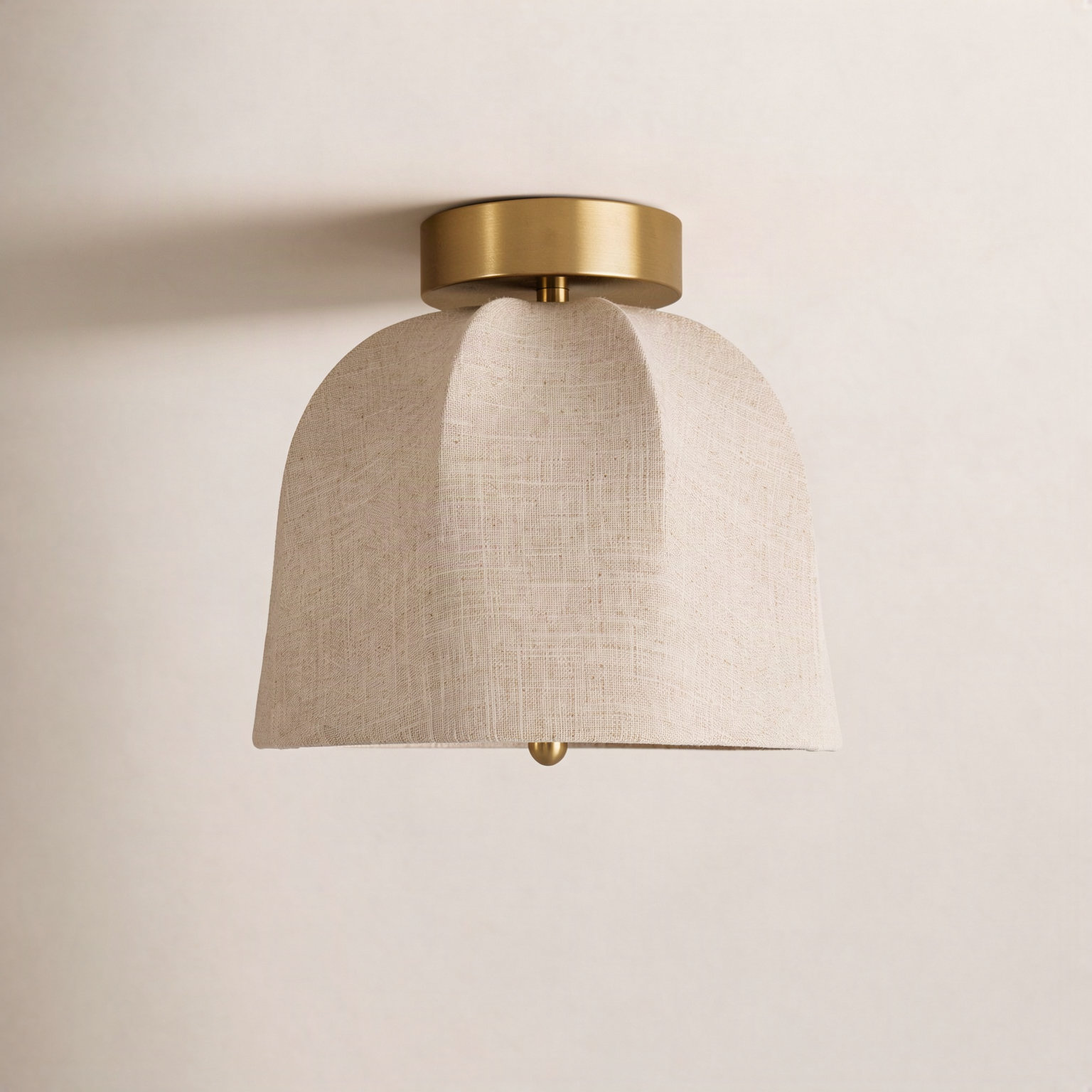 12" Single Light Flush Mount