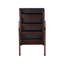Chaise berçante en cuir synthétique Raina