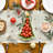 Trees Deer Bells Snowflake Christmas Table Runner