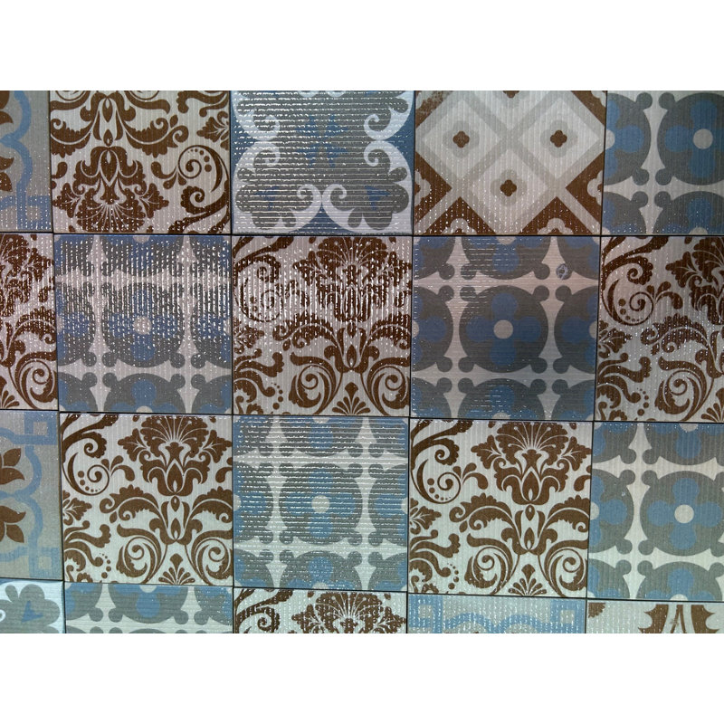 Boho Ribbed 6" x 6" Ceramic Patterned Subway Tile