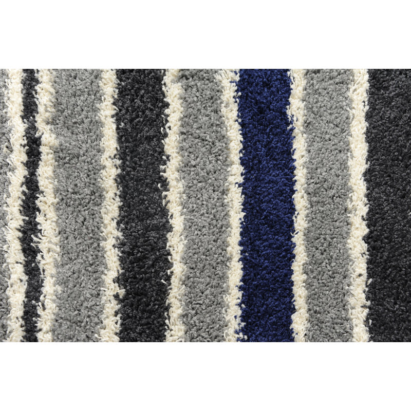 Striped Indoor Rug, Rectangle 1'6" x 2'6"