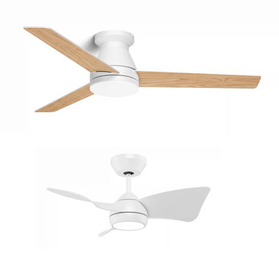 52" Flush Mount Ceiling Fan & 30" Small Ceiling Fan Downrod