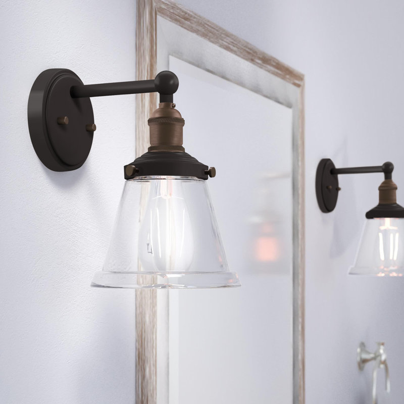 Lewandowski Dimmable Bath Sconce, Rustic Bronze
