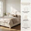 Lit plateforme moderne et ajustable avec tête de lit Cloud pour lit double / grand-129184803