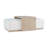Babs 48" Luxury Ivory Boucle Upholstered Sliding Ottoman with Wheels and Table Top-340895364