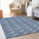 Premium Machine Washable Prisco Navy Rug
