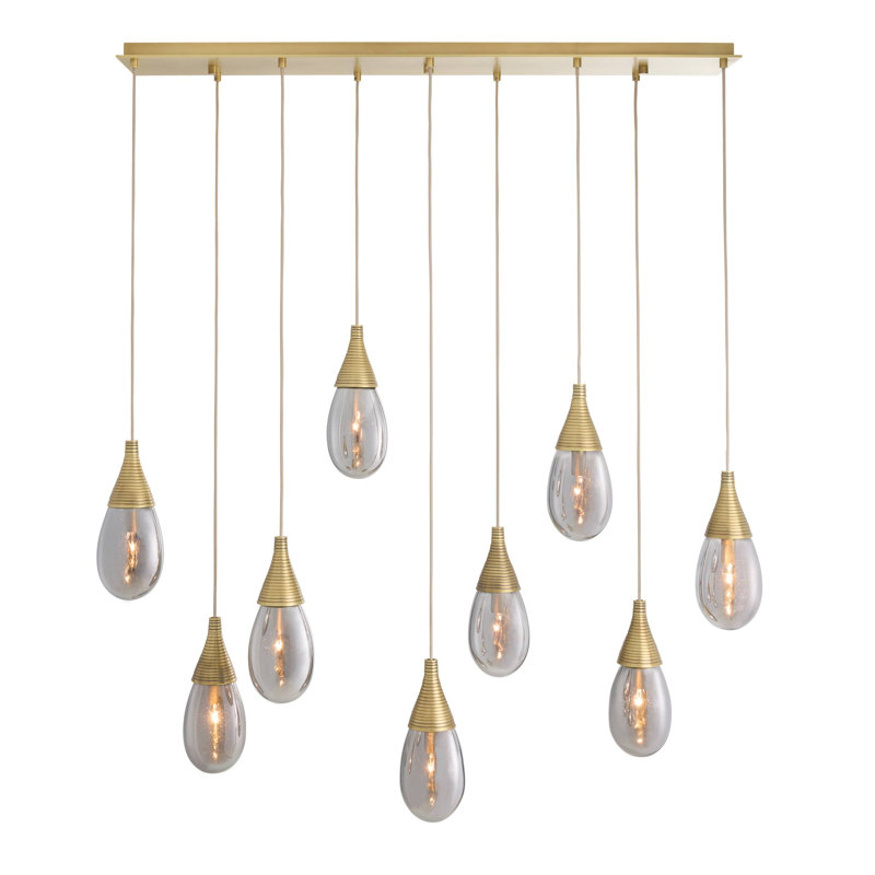 Giselle Linear Multi-Port Chandelier, 9, Does Not Apply" H x 51" W x 11" D