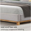Boden Queen Bed Heathered Ivory