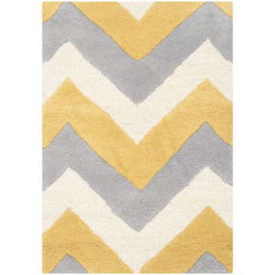 Tapis en laine touffeté à la main Sanyla