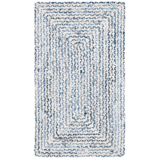 Hand Braided Striped Rug