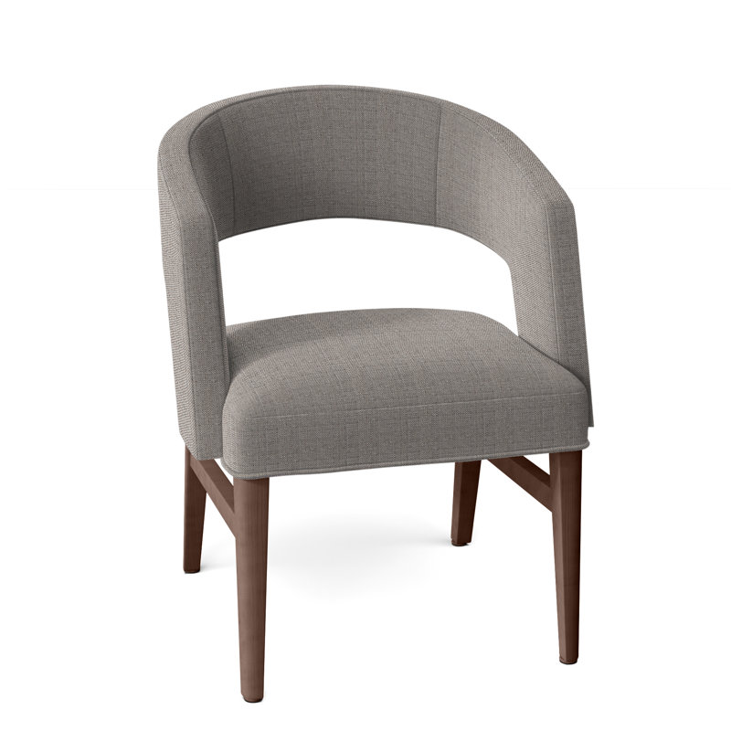 Chaise avec accoudoirs Bryant, Noyers, Perigold Willa Bark