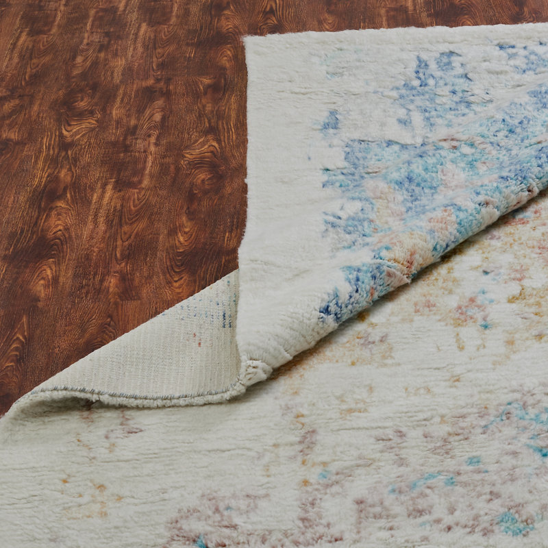 Gilbertina Hand Knotted Wool Abstract Area Rug, Rectangle 3' x 5'