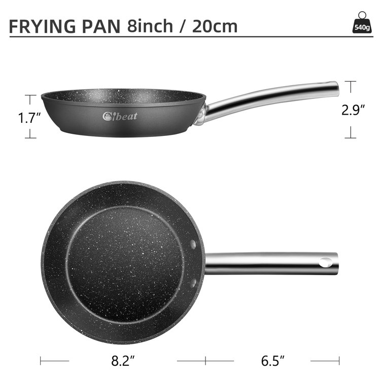  Fashionwu Frying Pans Nonstick 9.5 Inch, Non Stick