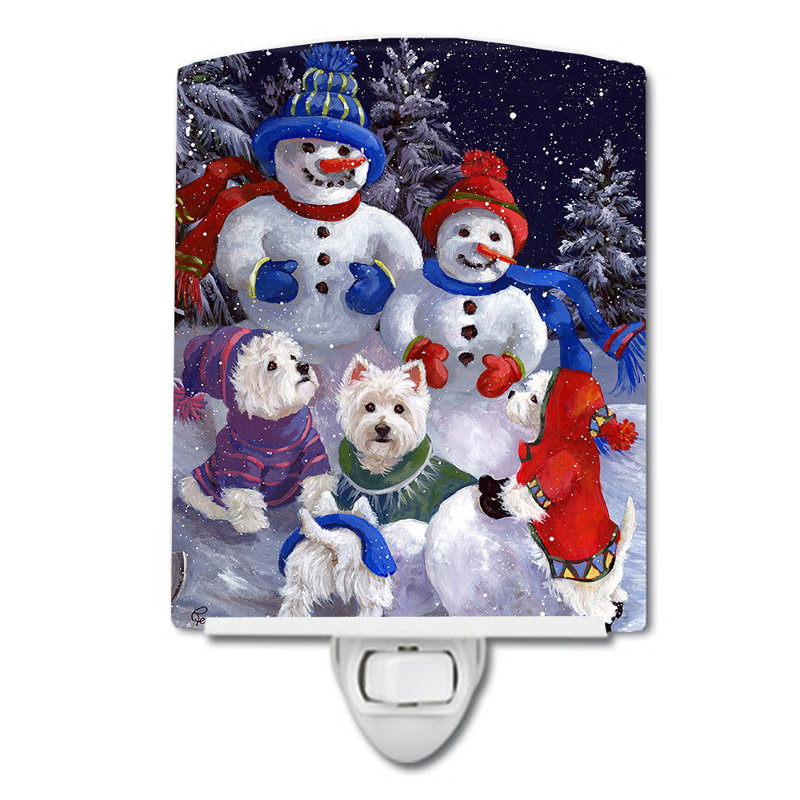 Veilleuse Westie, Westie bonhomme de neige