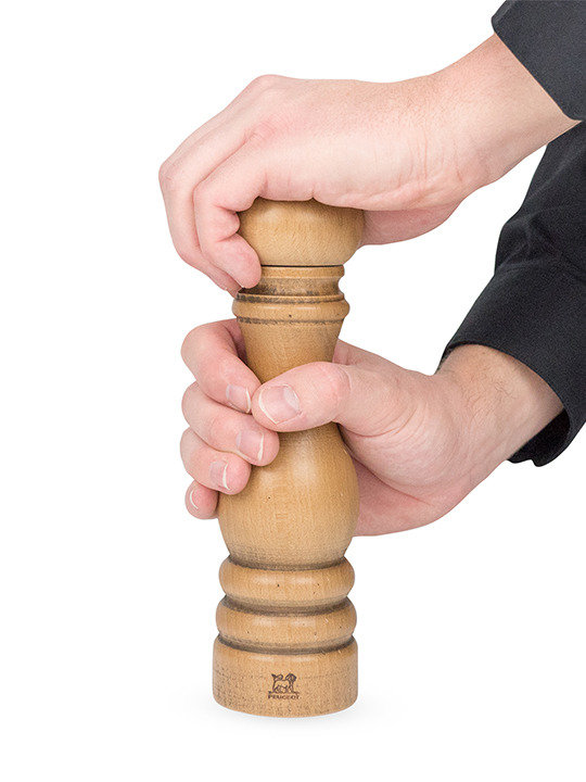 Peugeot Paris Pepper Mill, 7.09" H x 2.2" W x 2.2" D, Chocolate/Antique Gold