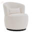 Chaise d'appoint pivotante de 25,59 po Andesine-737631809