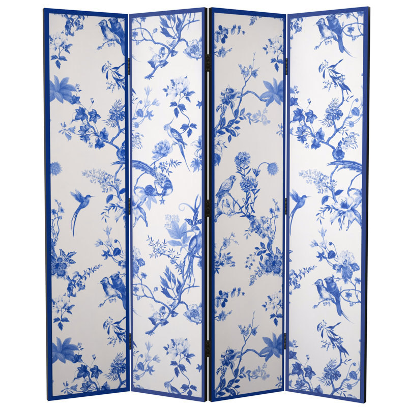 Cloison bleue et blanche