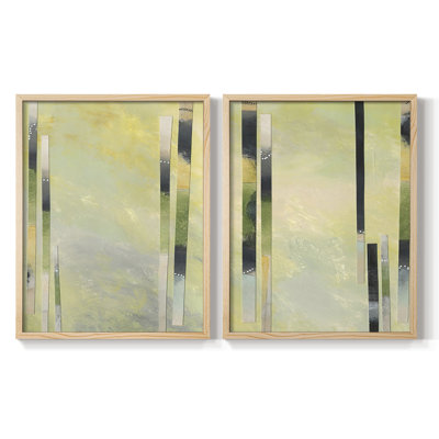 Neutral Assemblage III-Premium Framed Print -Ready to Hang - No Nails Required - No Nails Required